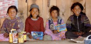 The girls in 2009. From left to right: Soma, Da Jangbu, Phulmaya and Purni Maya at fourteen.