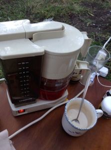 The morning paraphernalia. 