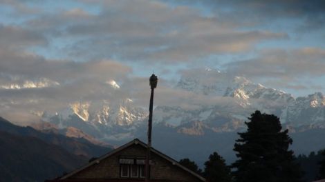 view from everest lodge phaplu