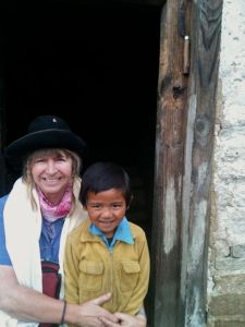 Foolproof way to change a negative thoughts into a loving one: think about my nieces and nephews. Here with Purba Tamang.